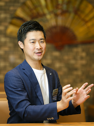 JCI日本北海道地区協議会の三浦裕太氏。有限会社ホテルテトラの常務取締役も務める
